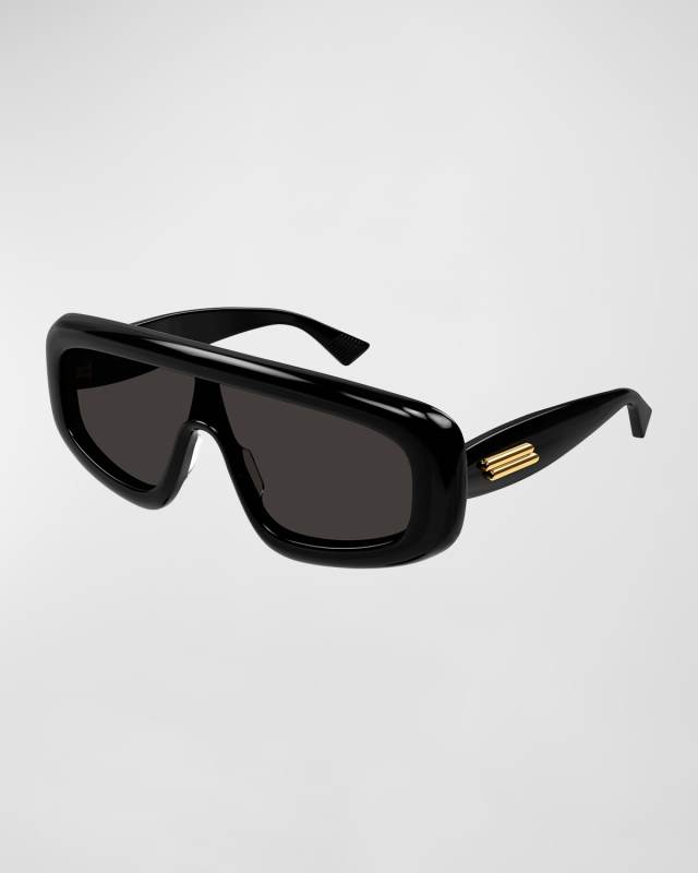 Logo Acetate Shield Sunglasses