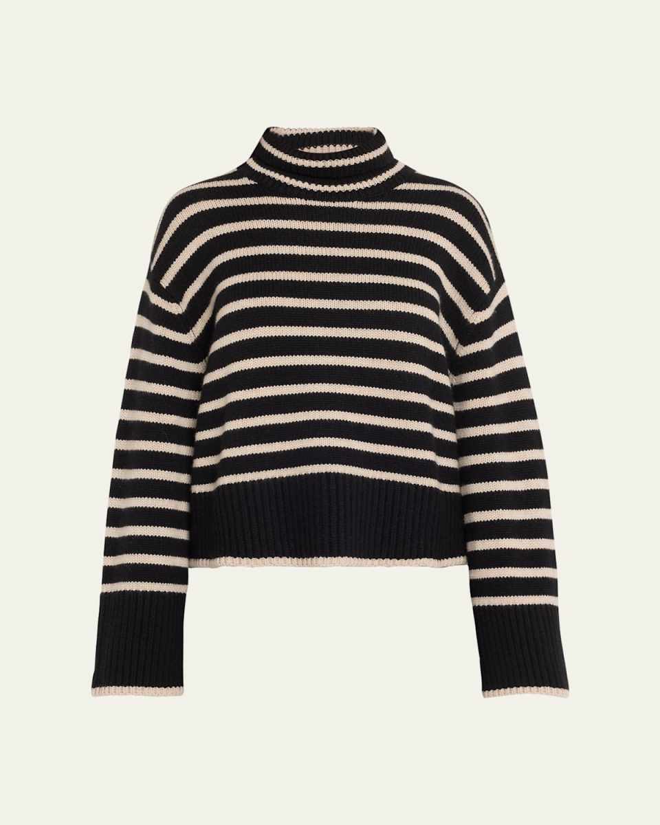 The Fleur Striped Cashmere Sweater