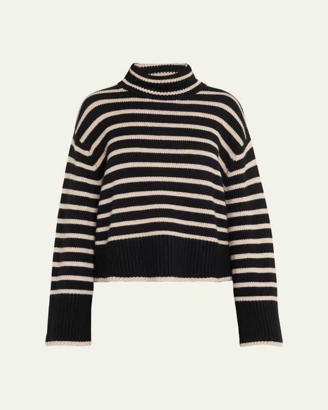 The Fleur Striped Cashmere Sweater