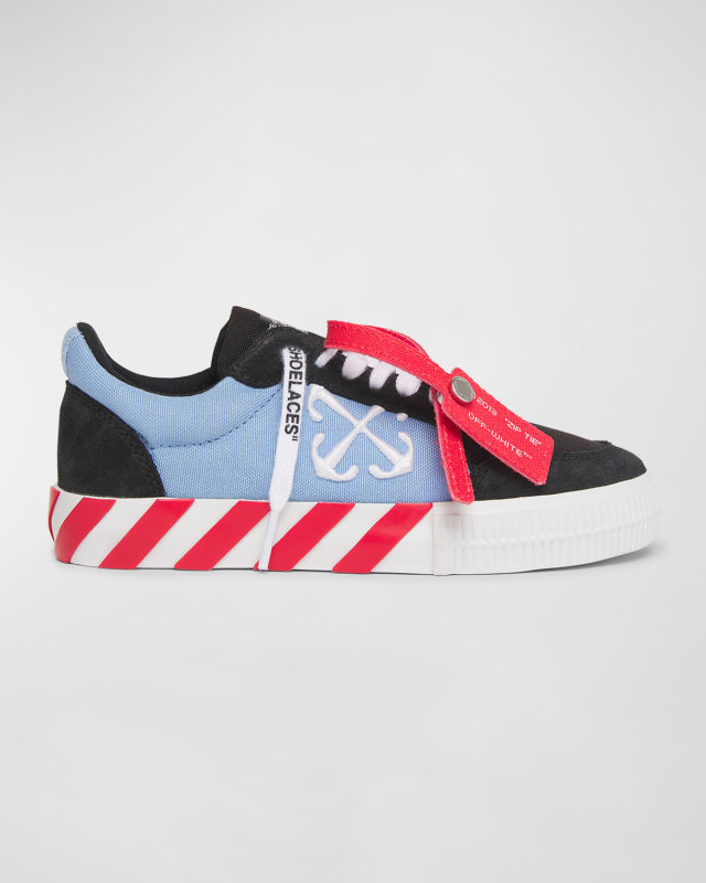 Boy's Vulcanized Low Top Leather Sneakers, Toddlers/Kids