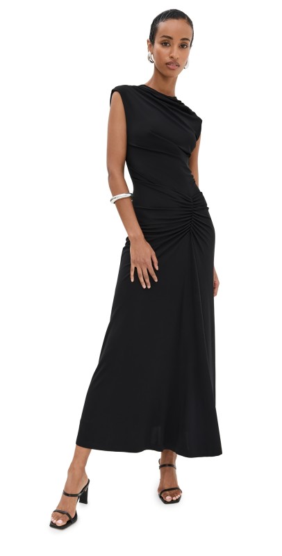 SIMKHAI Acacia Midi Dress Black