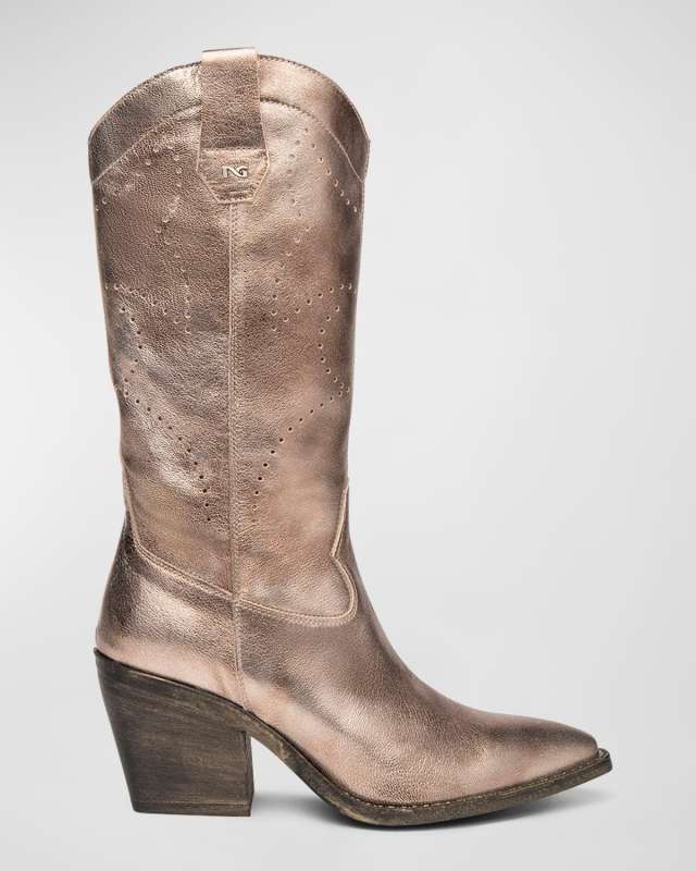 Texan Leather Cowboy Boots