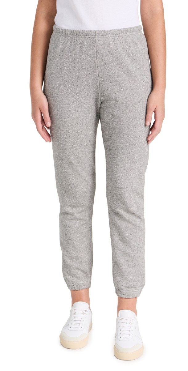 THE GREAT. The Stadium Sweatpants Varsity Grey