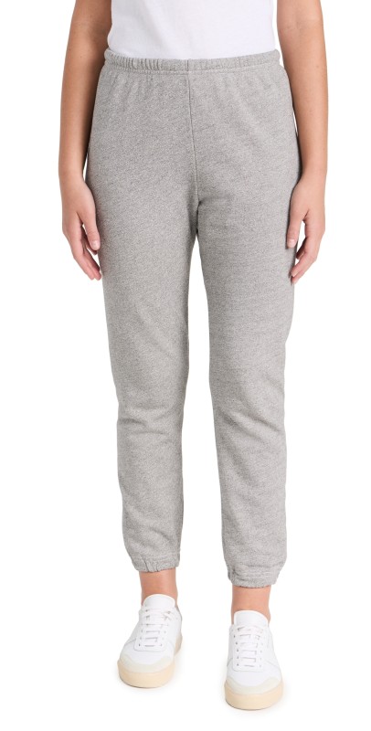 THE GREAT. The Stadium Sweatpants Varsity Grey