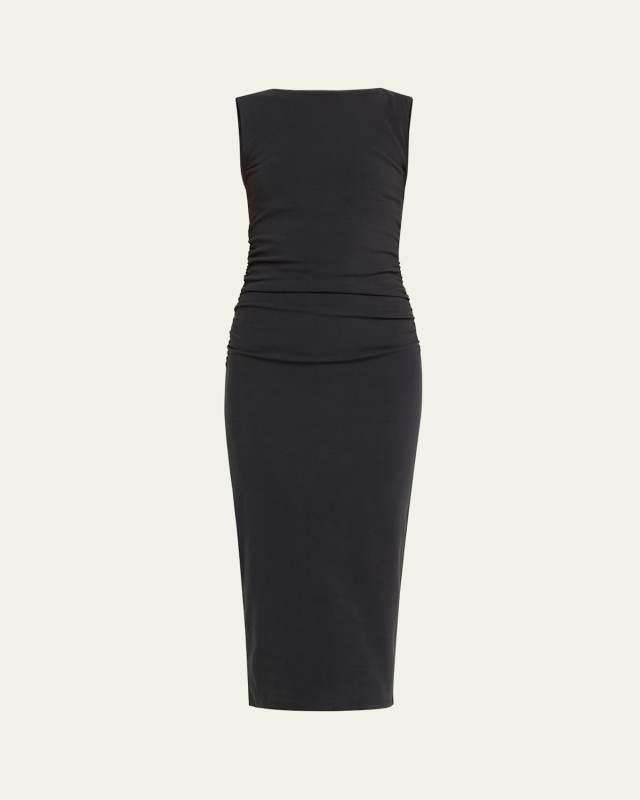 Charissa High-Neck Midi Dress