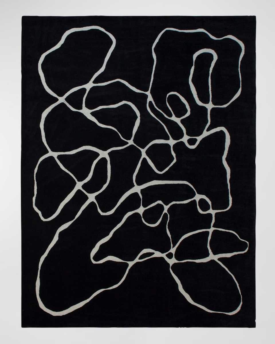 Squiggle Hand-Tufted Rug, 9' x 12'