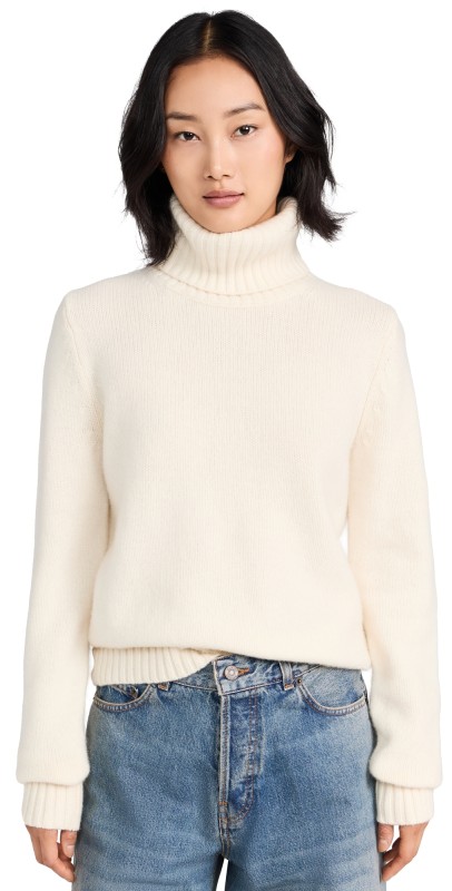 Polo Ralph Lauren Long Sleeve Turtleneck Pullover Authentic Cream