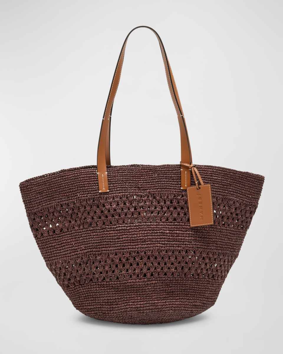 Woven Basket Tote Bag