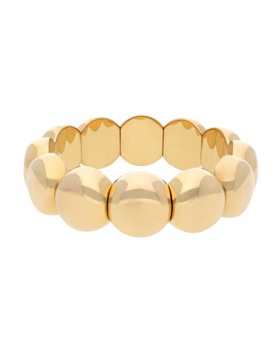 AURA 18k Gold Overlay Stretch Bracelet