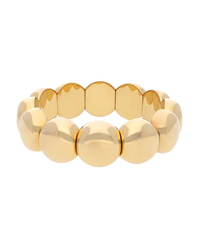 AURA 18k Gold Overlay Stretch Bracelet