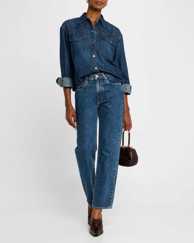 Cropped OG Denim Shirt