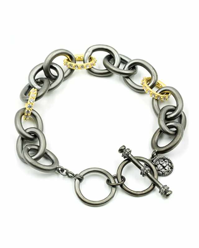 Signature Two-Tone Heavy Link Bracelet