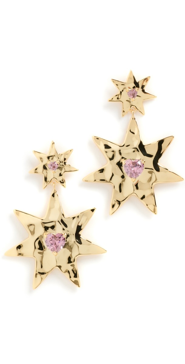 Luv Aj The Starry Stud Statement Earrings Gold
