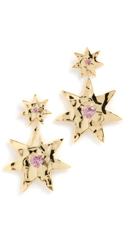 Luv Aj The Starry Stud Statement Earrings Gold