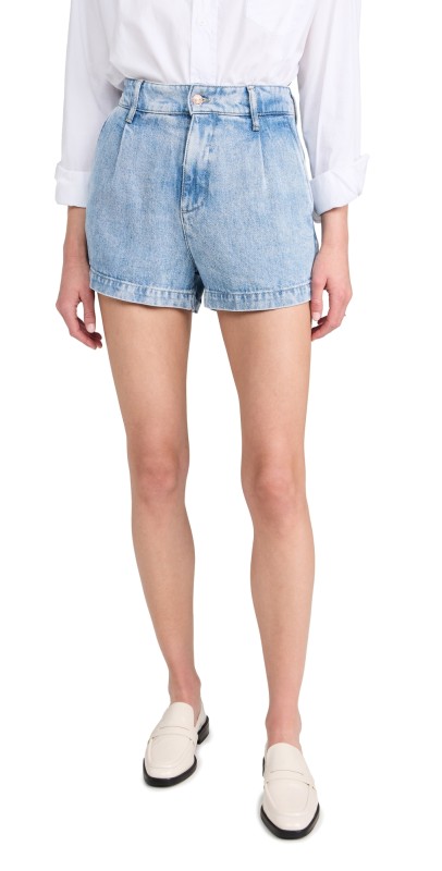 7 For All Mankind Pleated Shorts Abyss