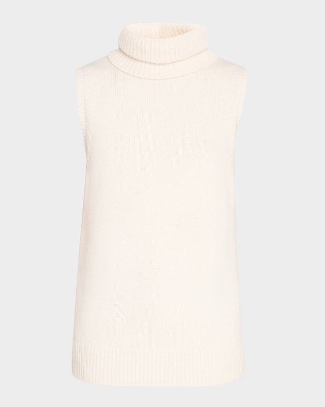Danica Wool-Cashmere Turtleneck Vest