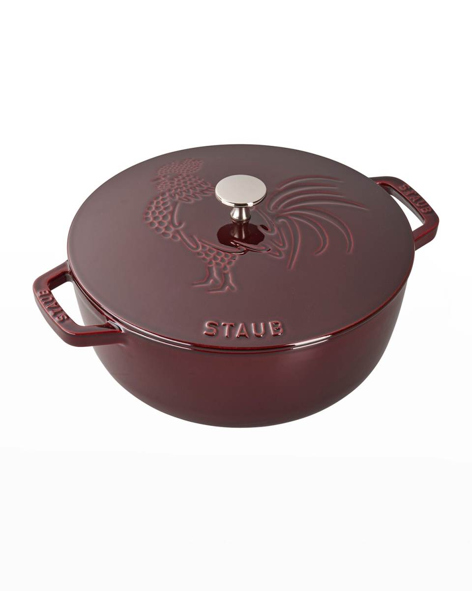 3.75-Qt. Essential French Oven Rooster with Lid, Grenadine