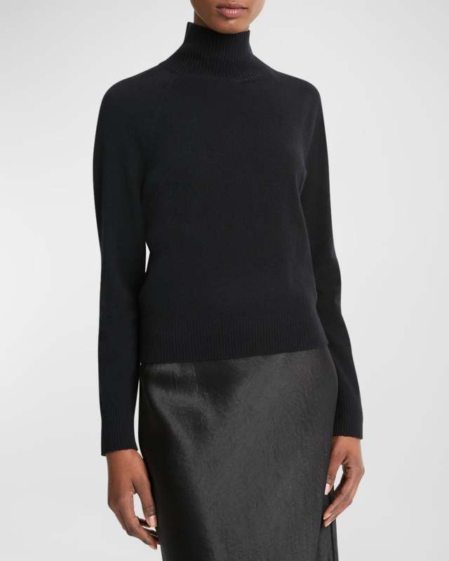 Raglan Wool-Cashmere Turtleneck