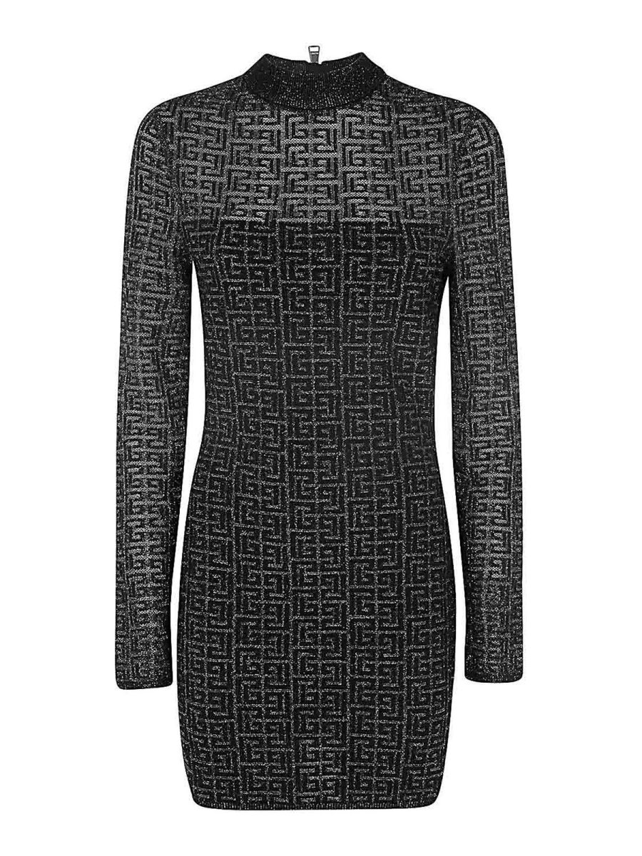 Balmain Robe Courte - Noir