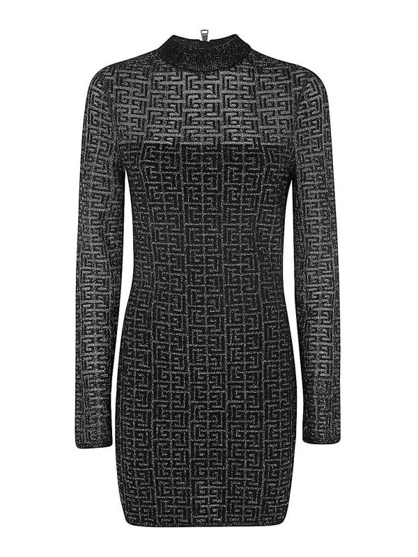Balmain Robe Courte - Noir