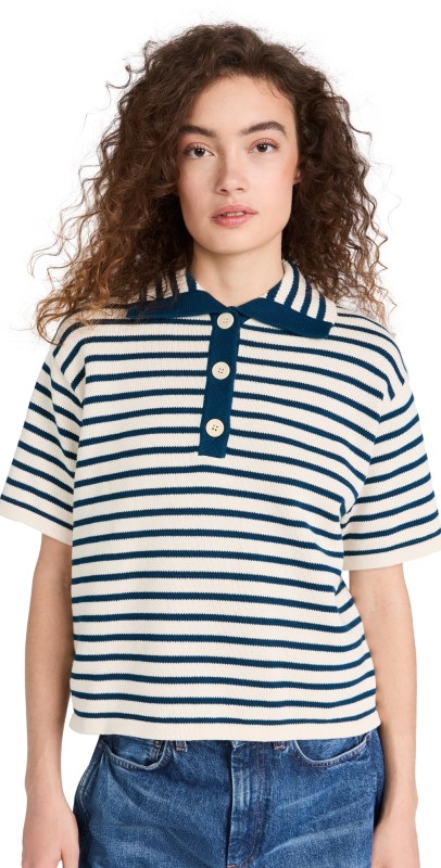 DEMYLEE Loutripeweater Vanilla / Navy