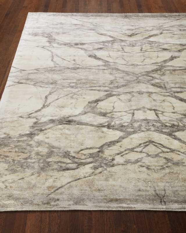 Mirror Match Marble Rug, 8' x 10'