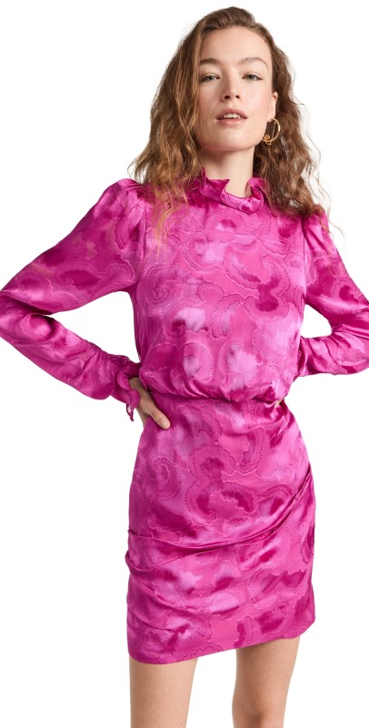 Saloni Rina-B Dress Violet Pink
