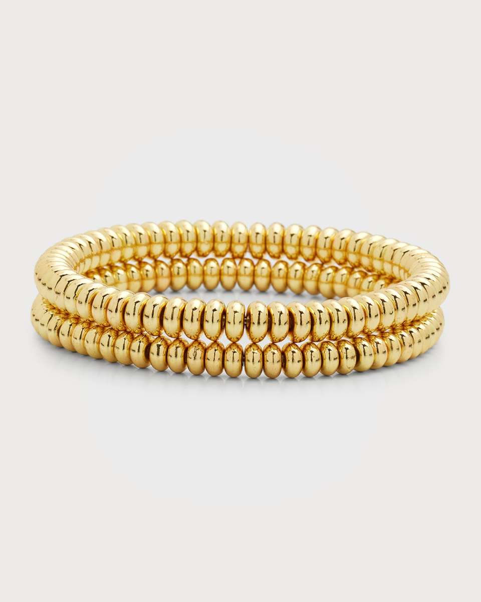Natalia Beaded Stretch Bracelets, Set of 2