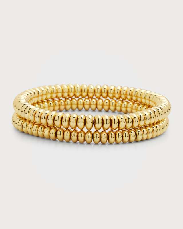 Natalia Beaded Stretch Bracelets, Set of 2