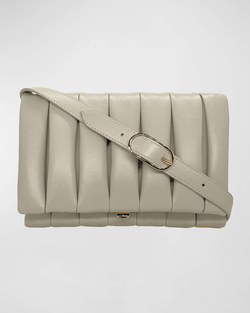 Feronia Pleated Eco-Fabric Crossbody Bag