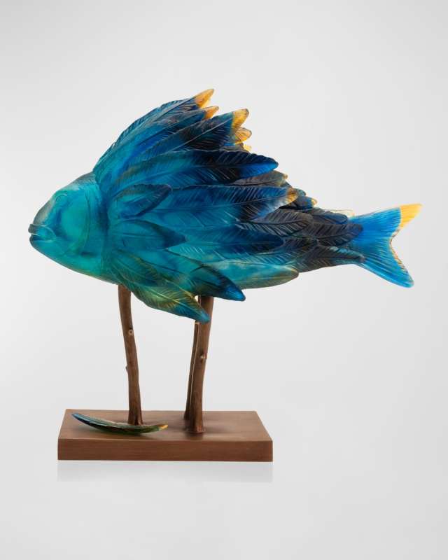 Punky Fish Sculpture by Patrick Rougereau