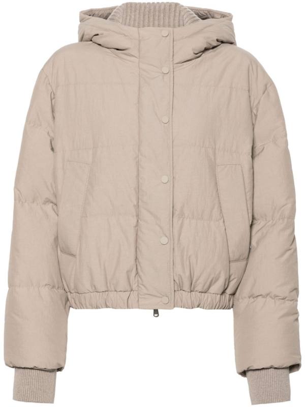 hooded puffer jacket