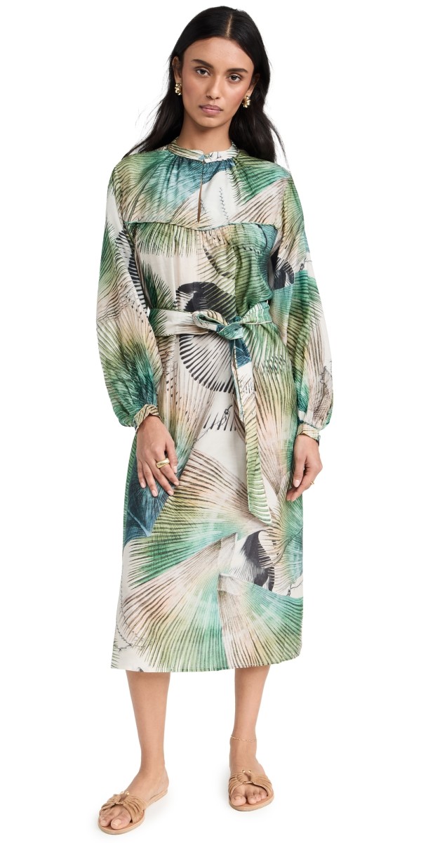 Chufy Daisy Dress Palm Dye Green
