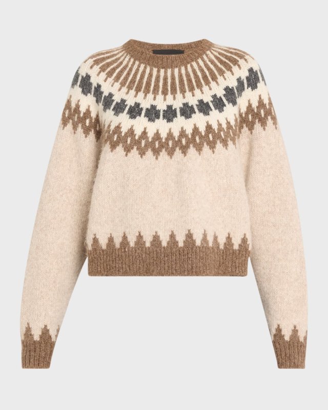 Alena Fairisle Knit Sweat