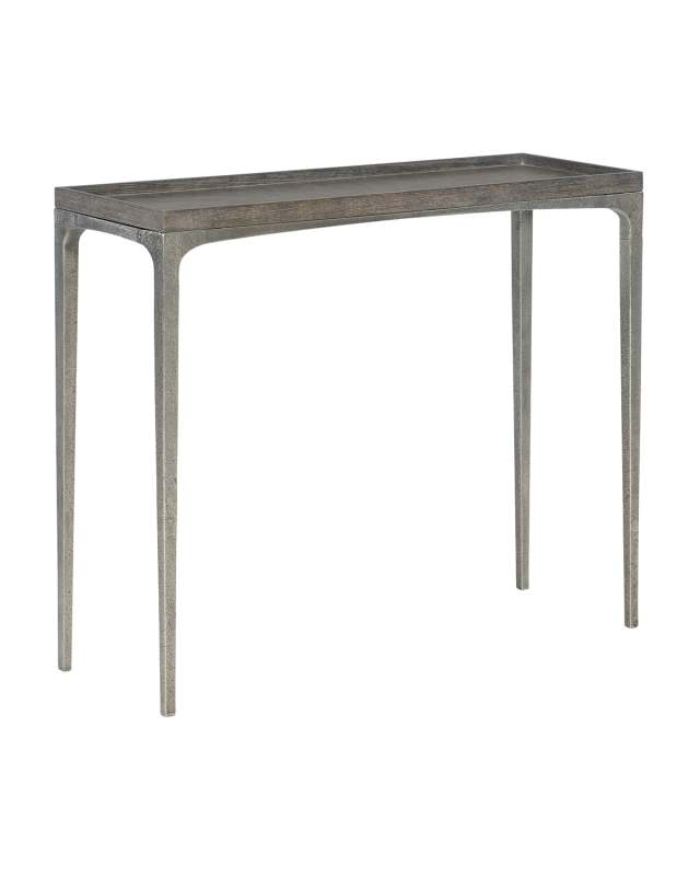 Linea Textured Graphite Sofa Table