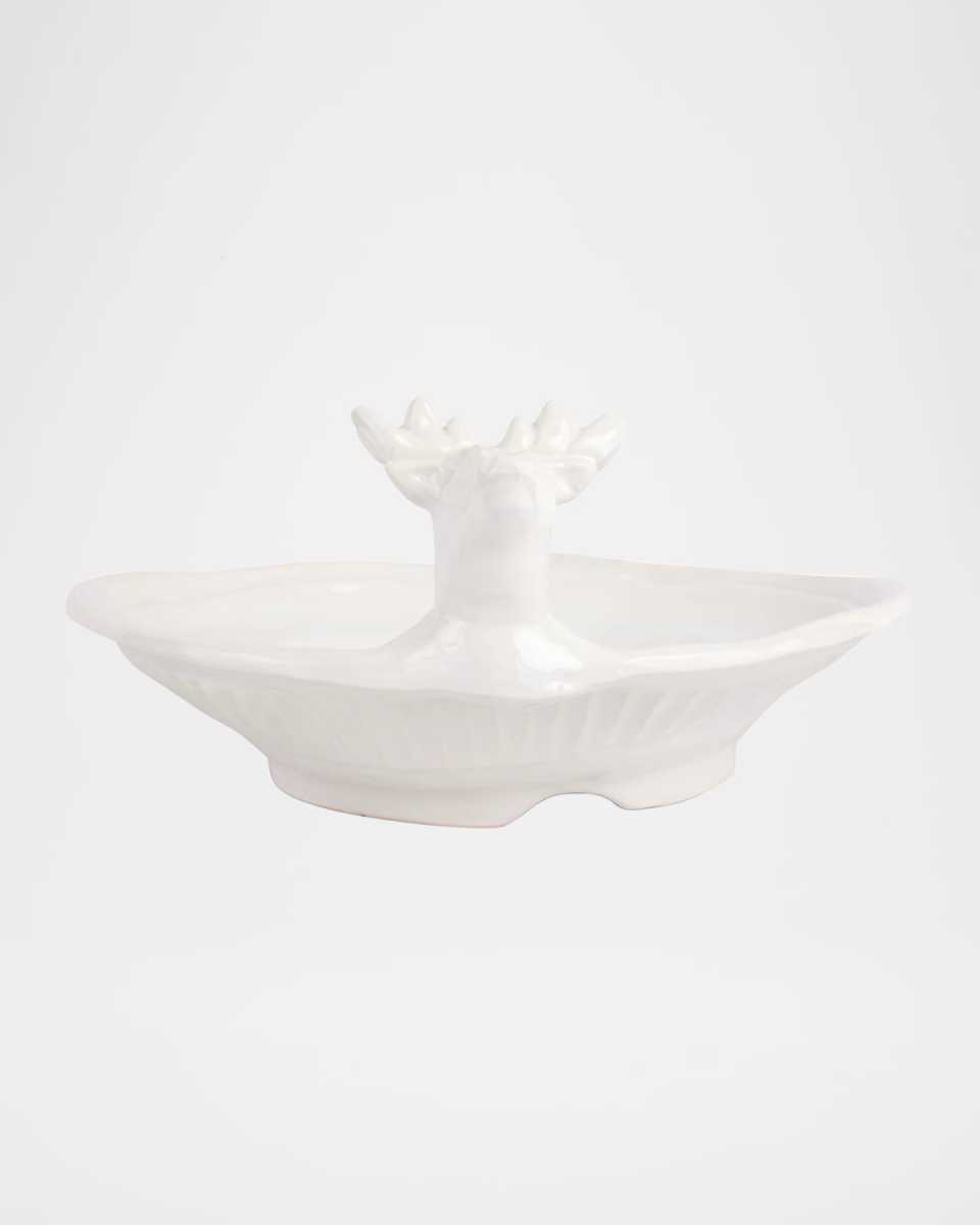 Pietra Natale Deer Shallow Bowl