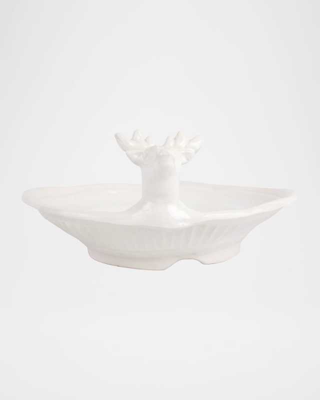 Pietra Natale Deer Shallow Bowl