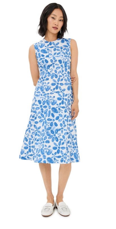 Marni Blooming Dress Iris Blue