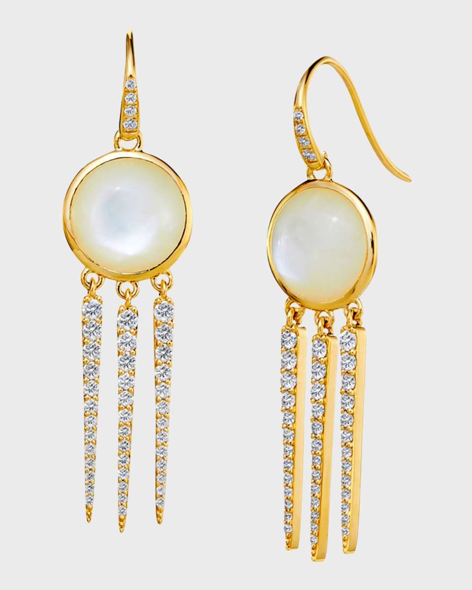Chakra Dream Catcher Chrysoprase Earrings
