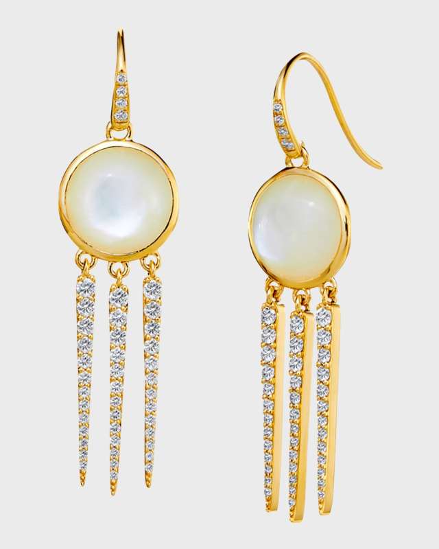 Chakra Dream Catcher Chrysoprase Earrings