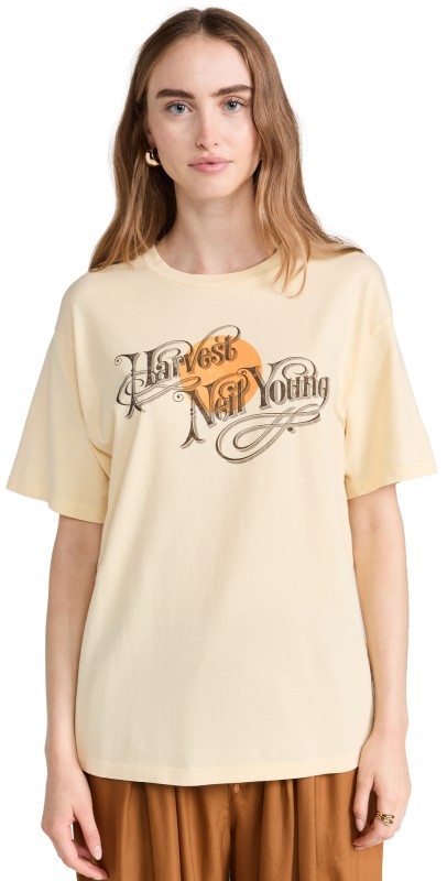 Daydreamer Neil Young Harvest Weekend Tee Yellow Fizz