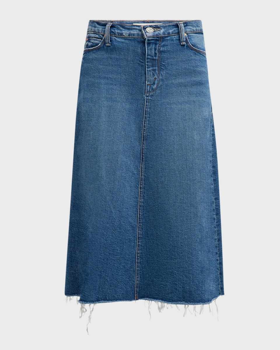The Circle Midi Fray Skirt