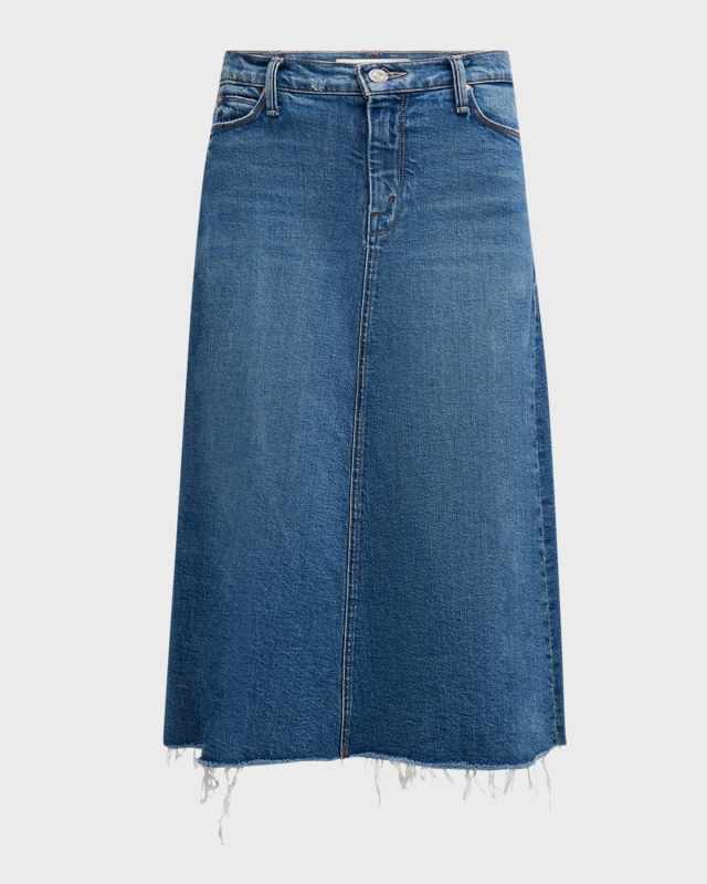 The Circle Midi Fray Skirt