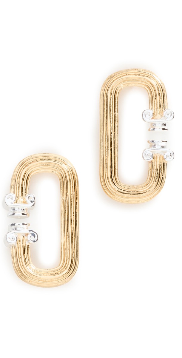 Casablanca C Link Earrings Gold / Silver