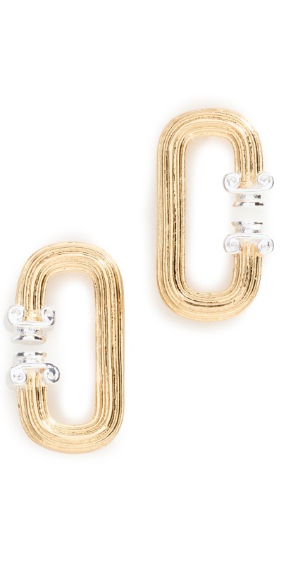 Casablanca C Link Earrings Gold / Silver