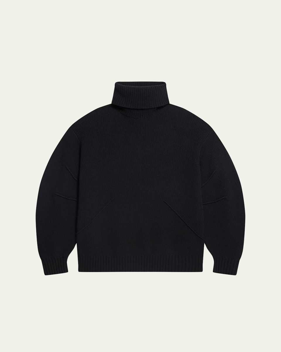 Apex Chunky Wool-Cashmere Turtleneck Sweater