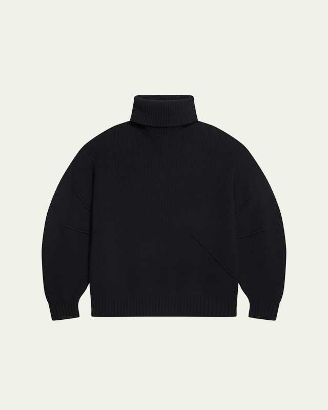 Apex Chunky Wool-Cashmere Turtleneck Sweater