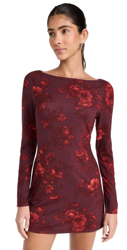 Reformation Jaelynn Knit Dress Sanguine
