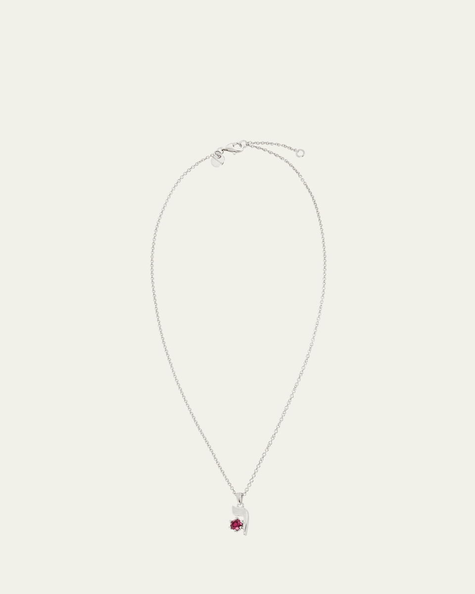 18K Gold Hebrew VAV Initial Necklace