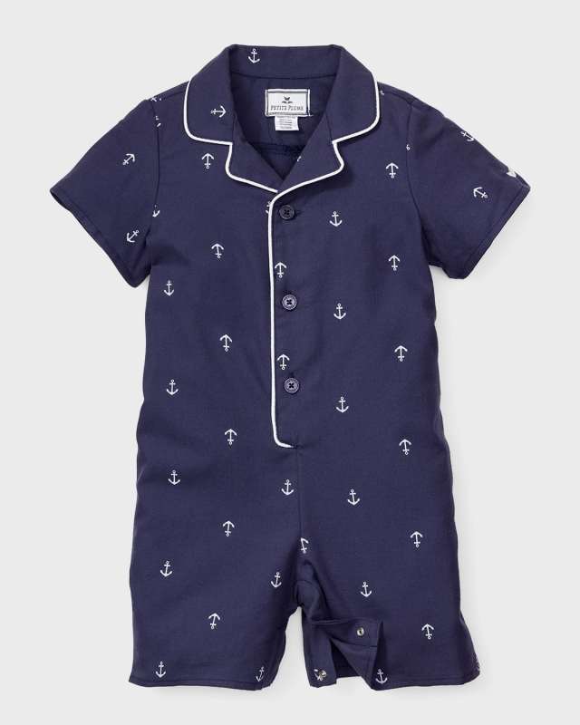Boy's Portsmouth Anchor-Print Pajamas, Size Newborn-24M